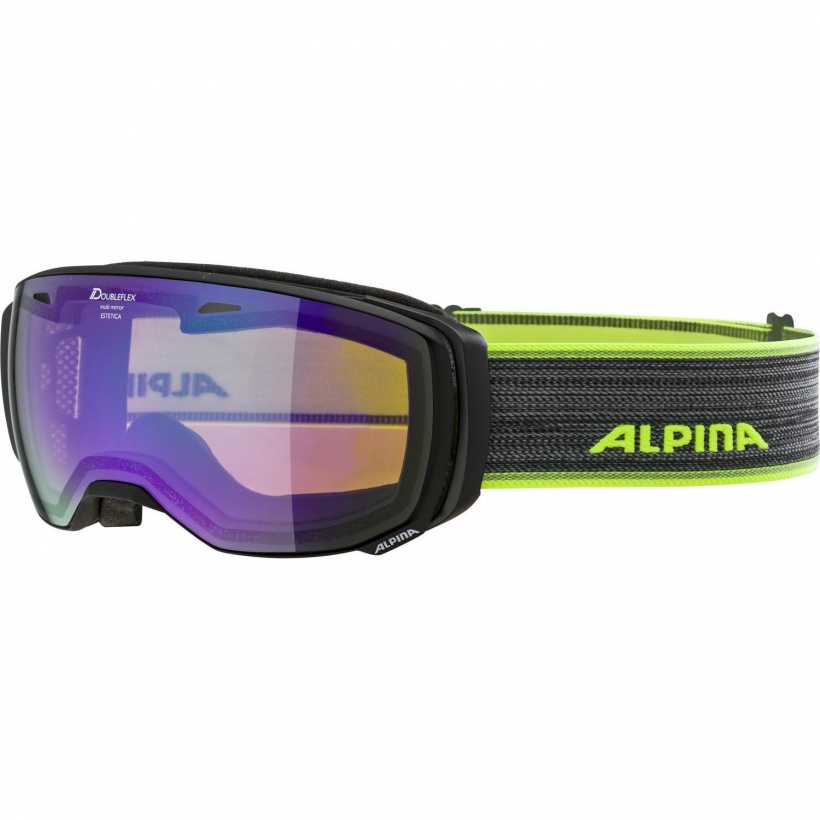 Очки горнолыжные Alpina 2018-19 Estetica Mm Black Matt Mm Green S3 женские (арт. A7246832) - 